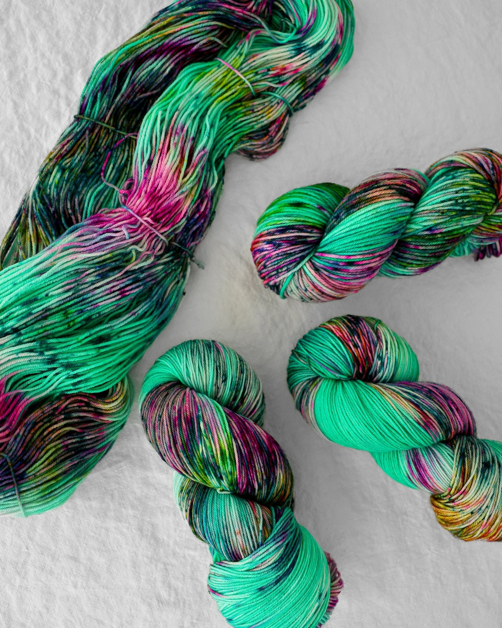 Green Thumb - Ruby and Roses Yarn - Hand Dyed Yarn