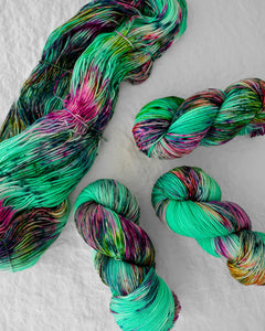 Green Thumb - Ruby and Roses Yarn - Hand Dyed Yarn