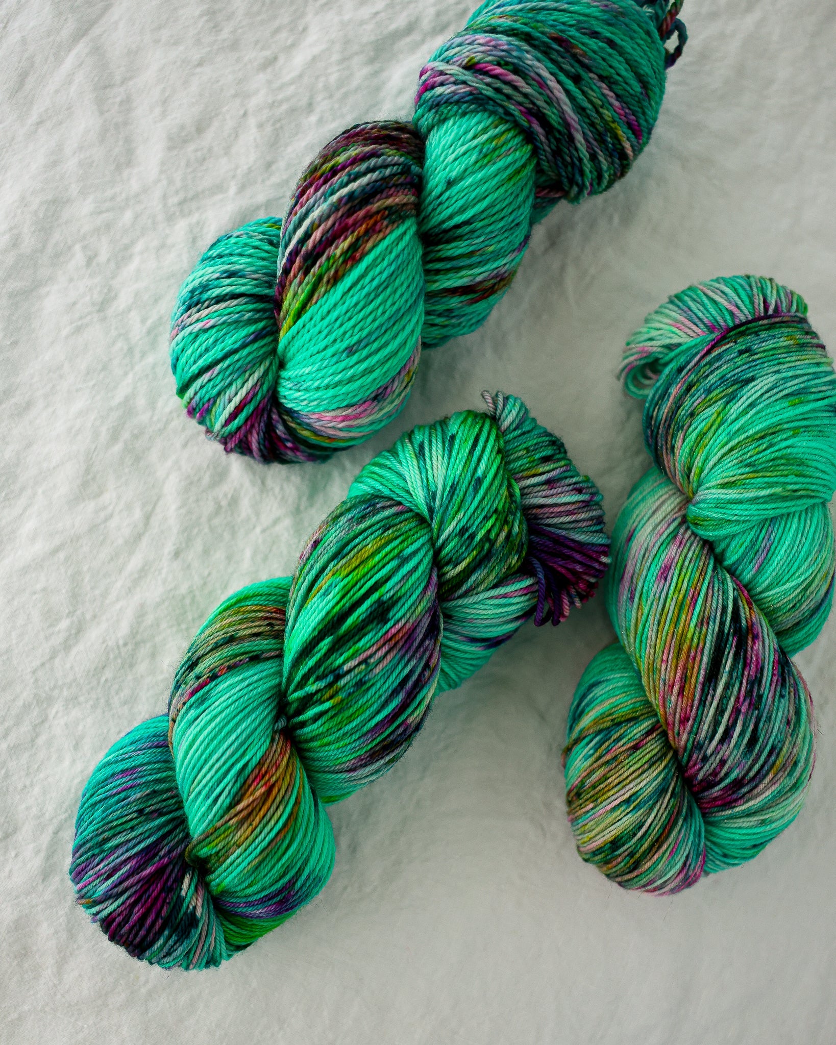 Green Thumb - Ruby and Roses Yarn - Hand Dyed Yarn
