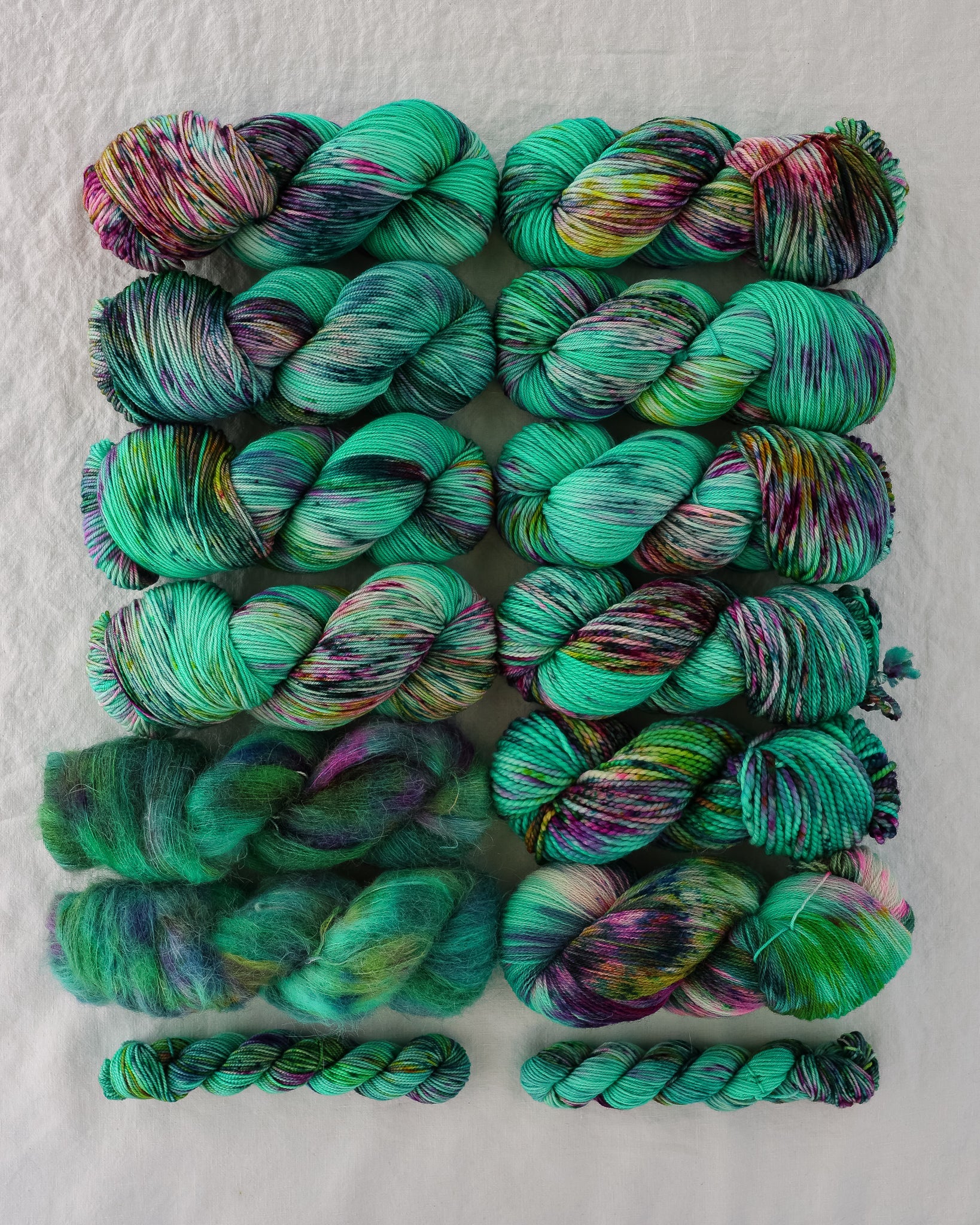 Green Thumb - Ruby and Roses Yarn - Hand Dyed Yarn