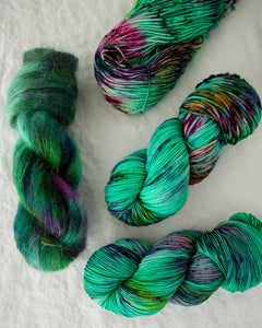 Green Thumb - Ruby and Roses Yarn - Hand Dyed Yarn