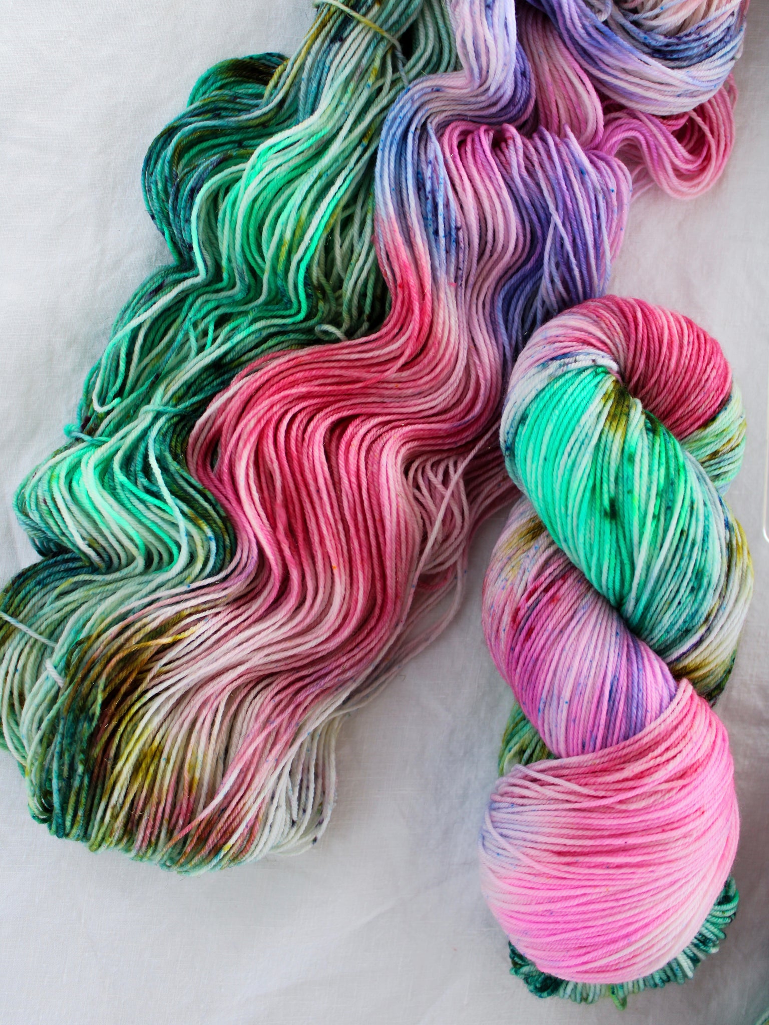 Gumdrops OOAK - Ruby and Roses Yarn - Hand Dyed Yarn