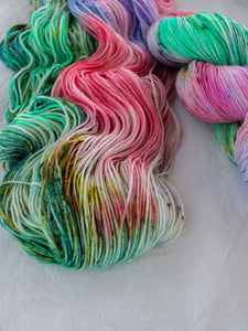 Gumdrops OOAK - Ruby and Roses Yarn - Hand Dyed Yarn