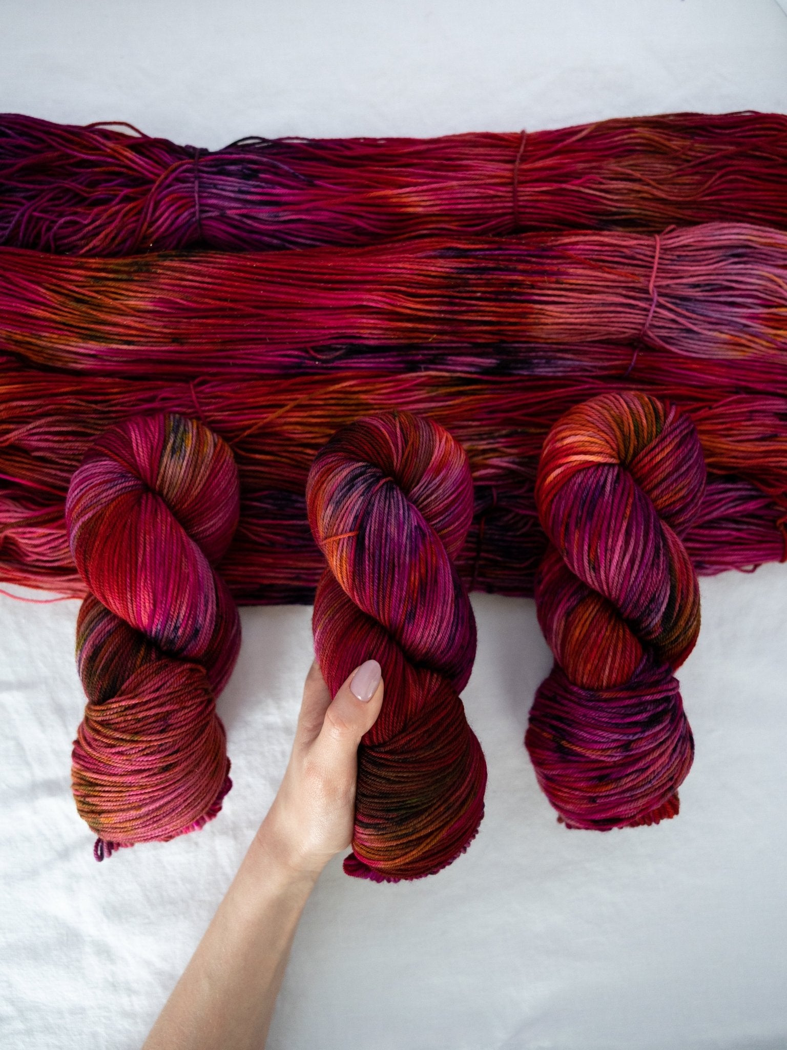 heartless - Ruby and Roses Yarn - Hand Dyed Yarn