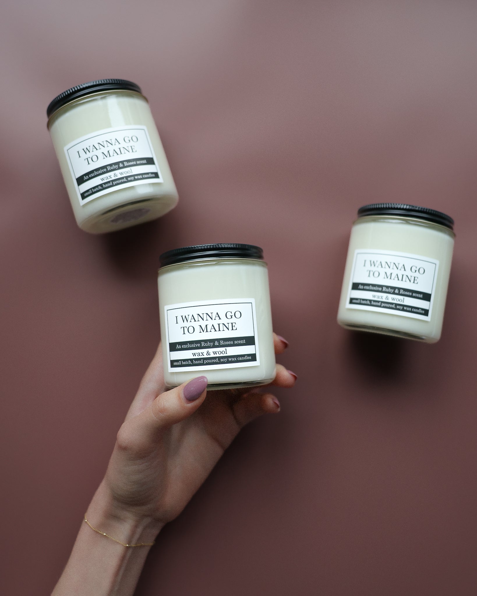 I Wanna Go To Maine | Candle - Ruby and Roses Yarn - Hand Dyed Yarn