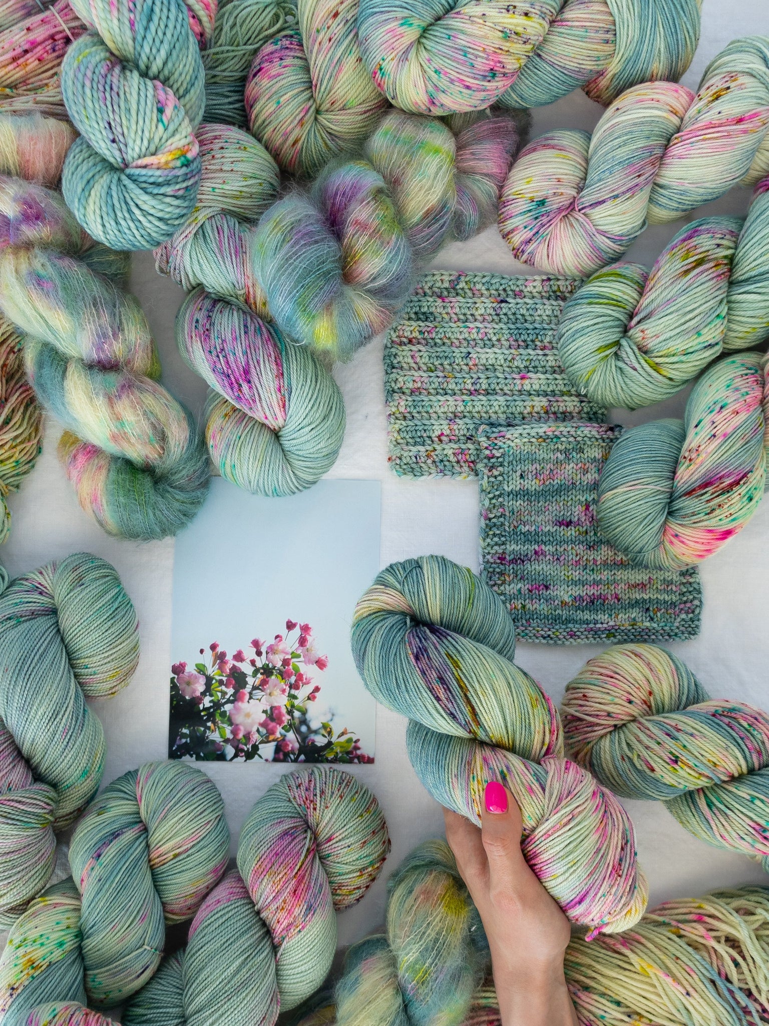 In Bloom /// Pre - Order - Ruby and Roses Yarn - Hand Dyed Yarn