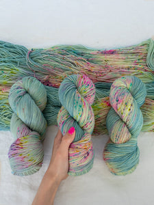 In Bloom /// Pre - Order - Ruby and Roses Yarn - Hand Dyed Yarn