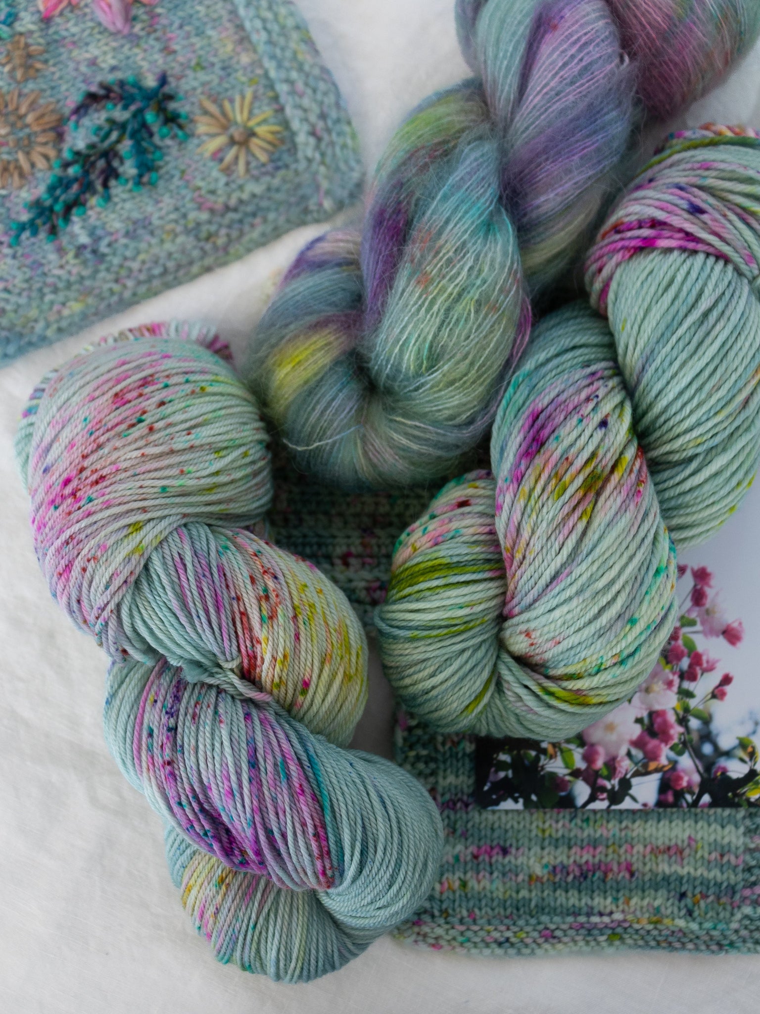 In Bloom /// Pre - Order - Ruby and Roses Yarn - Hand Dyed Yarn