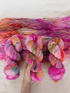 In My Flower Era /// Pre - Order - Ruby and Roses Yarn - Hand Dyed Yarn