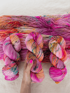 In My Flower Era /// Pre - Order - Ruby and Roses Yarn - Hand Dyed Yarn