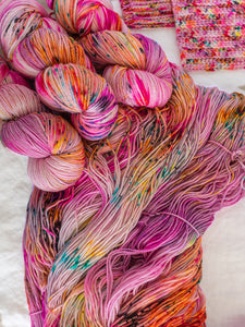 In My Flower Era /// Pre - Order - Ruby and Roses Yarn - Hand Dyed Yarn