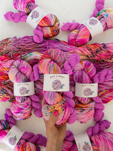 In My Flower Era - Sock Set /// Pre - Order - Ruby and Roses Yarn - Hand Dyed Yarn