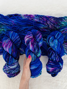 Larkspur /// Pre - Order - Ruby and Roses Yarn - Hand Dyed Yarn