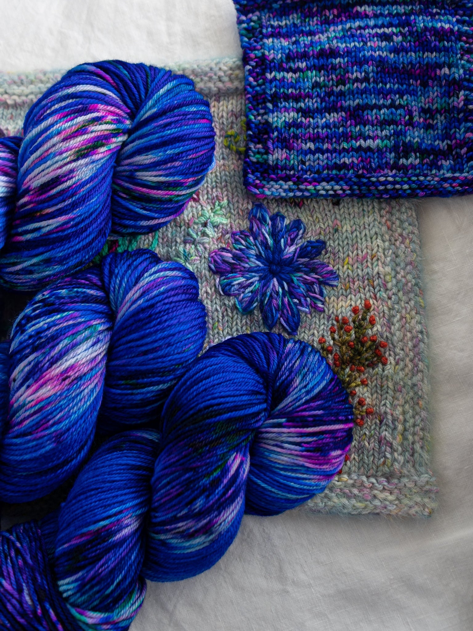 Larkspur /// Pre - Order - Ruby and Roses Yarn - Hand Dyed Yarn