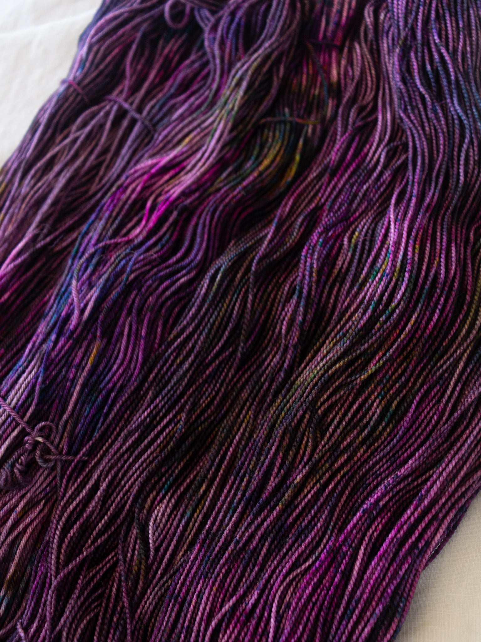 Lilacs at Midnight /// Pre - Order - Ruby and Roses Yarn - Hand Dyed Yarn