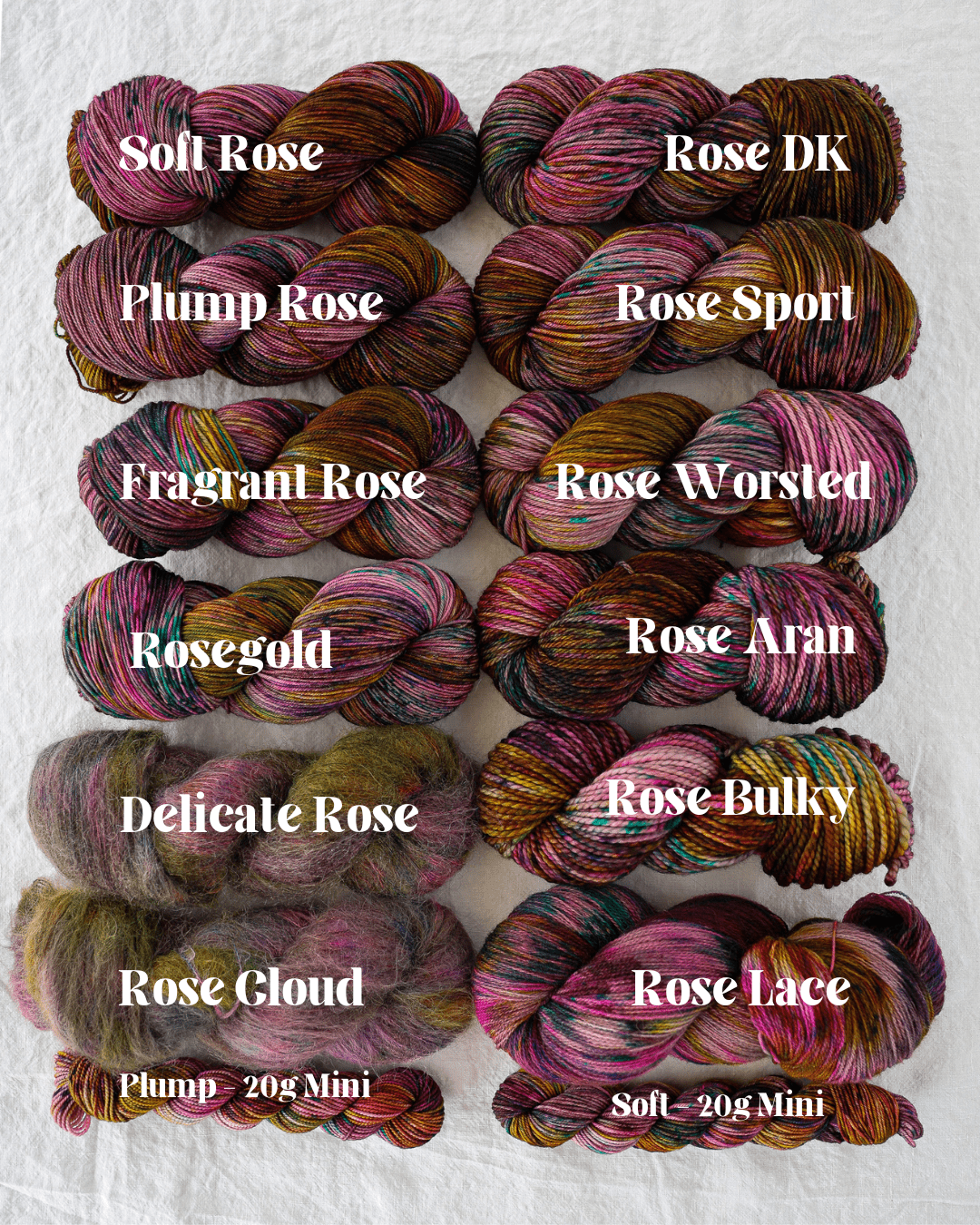 Main Character Energy - Ruby and Roses Yarn - Hand Dyed Yarn