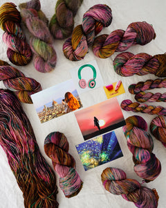 Main Character Energy - Ruby and Roses Yarn - Hand Dyed Yarn