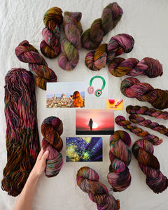 Main Character Energy - Ruby and Roses Yarn - Hand Dyed Yarn