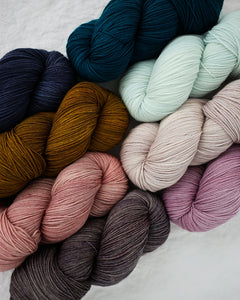 Maine Tonal Sampler - Ruby and Roses Yarn - Hand Dyed Yarn