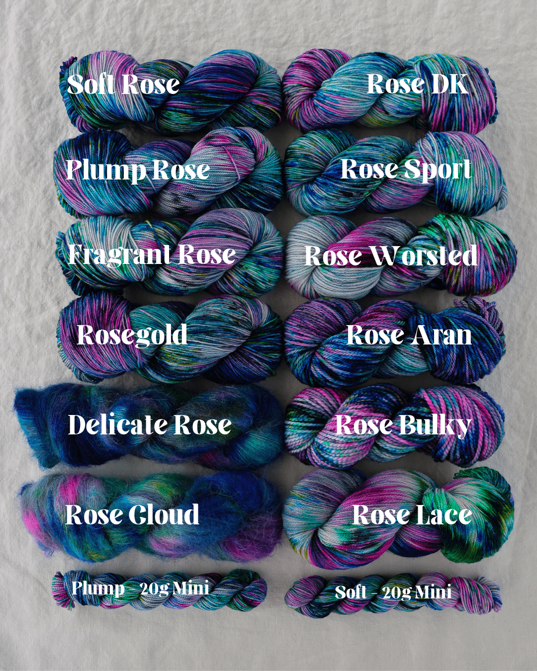 Maximalist - Ruby and Roses Yarn - Hand Dyed Yarn