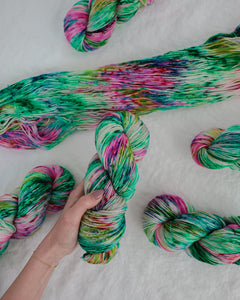 Meadow - OOAK - Ruby and Roses Yarn - Hand Dyed Yarn