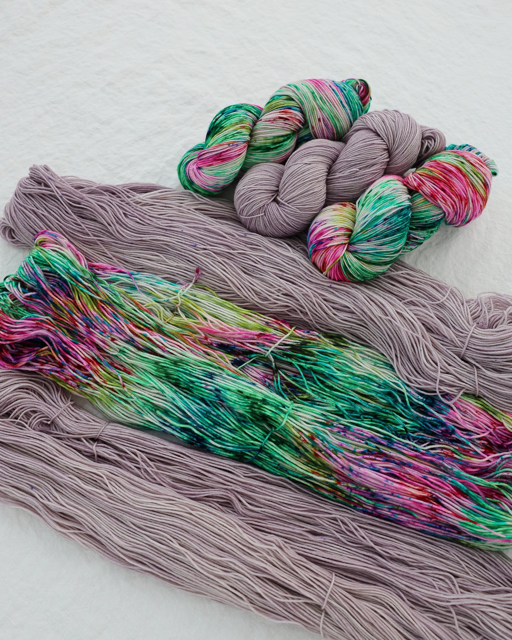 Meadow - OOAK - Ruby and Roses Yarn - Hand Dyed Yarn