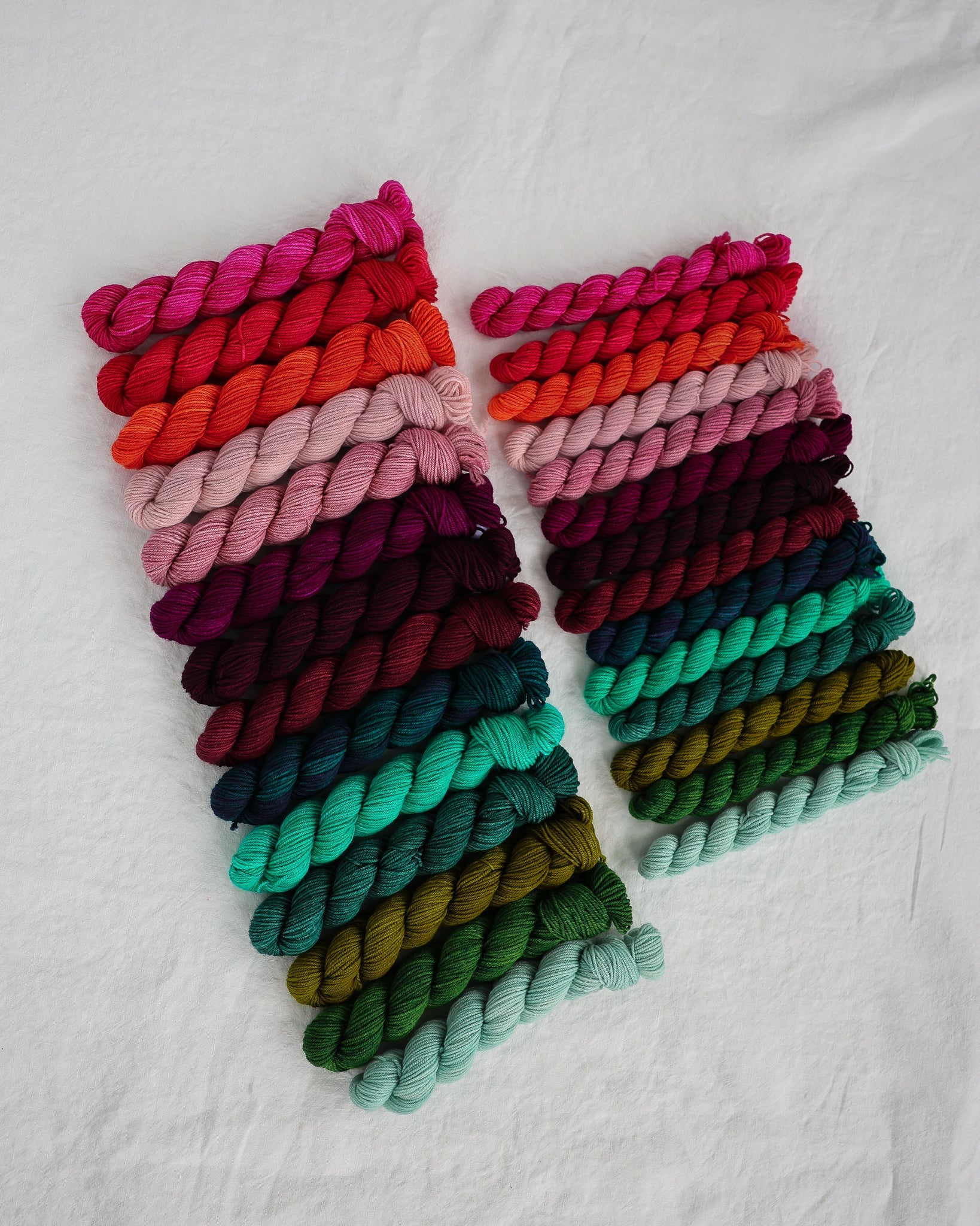 Merry and Bright - Minis Collection - Ruby and Roses Yarn - Hand Dyed Yarn