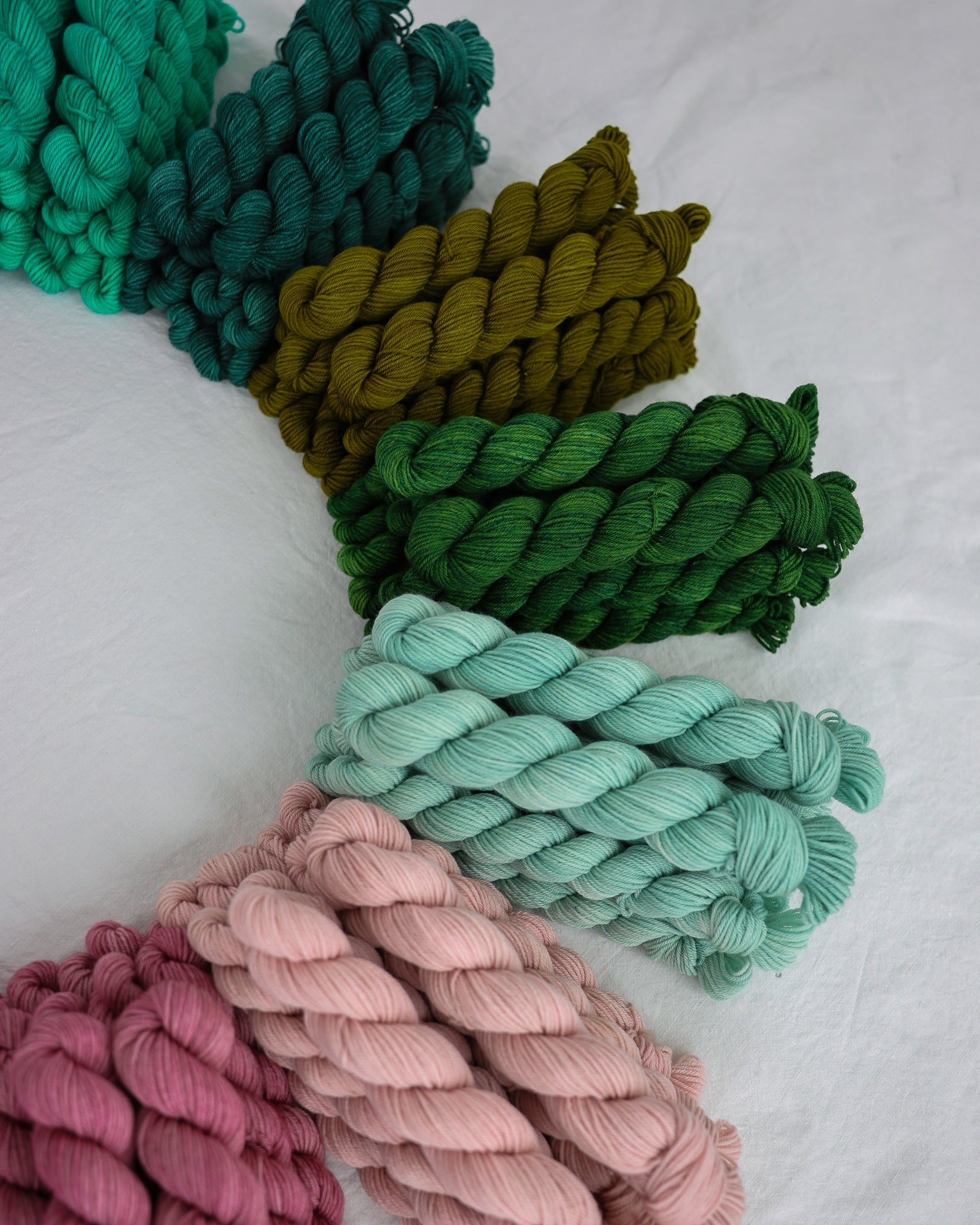 Merry and Bright - Minis Collection - Ruby and Roses Yarn - Hand Dyed Yarn