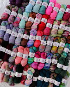 Mystery Pack (4 Skeins) - Ruby and Roses Yarn - Hand Dyed Yarn
