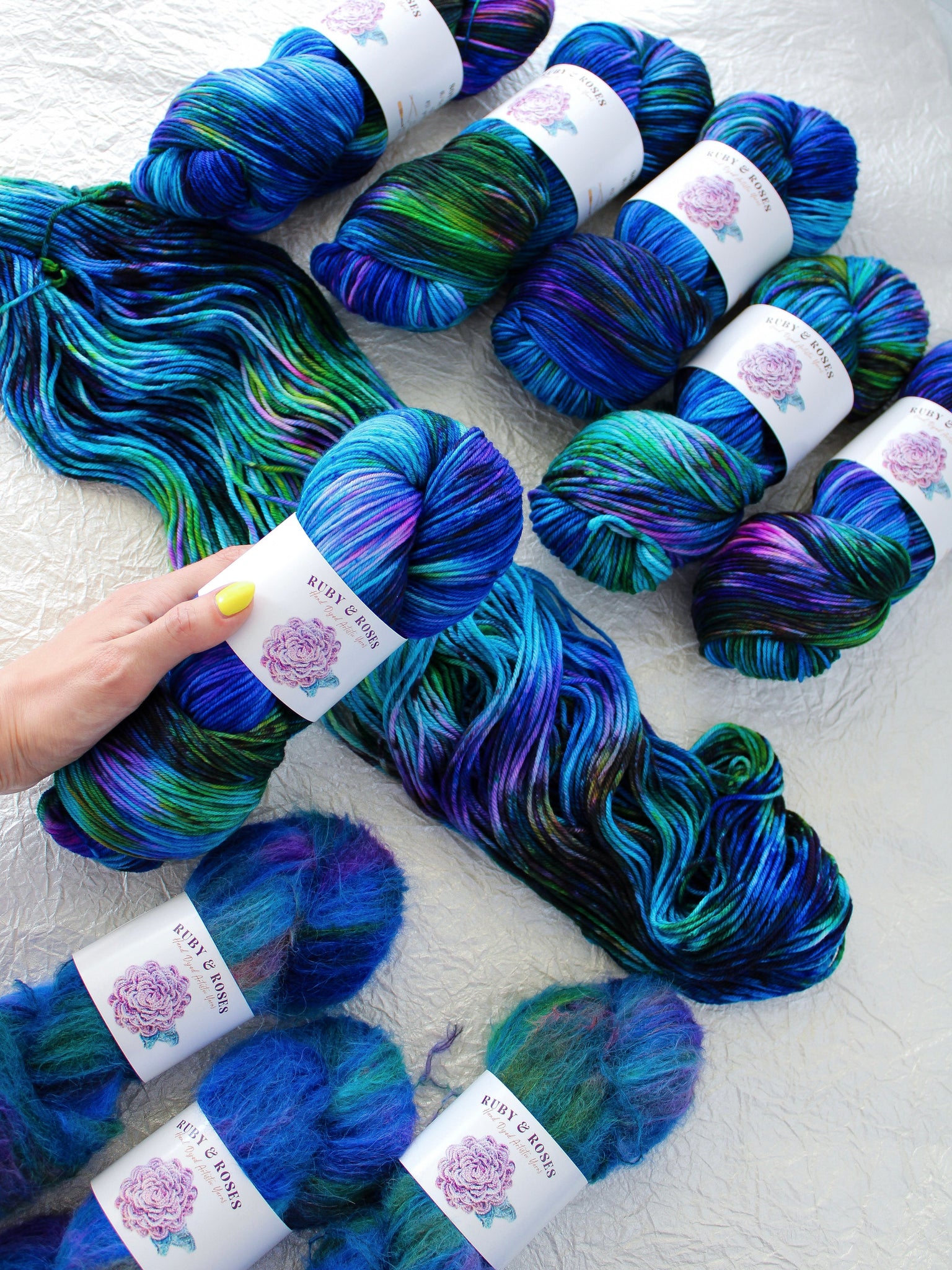 Ruby And Roses Hand Dyed Artistic Yarns - Ruby and Roses Yarn