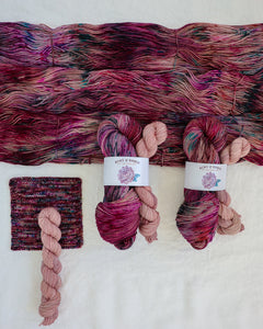 New Perspective - Sock Set - Ruby and Roses Yarn - Hand Dyed Yarn