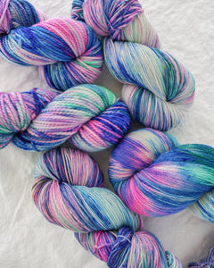 One of a Kind - Pink - Ruby and Roses Yarn - Hand Dyed Yarn