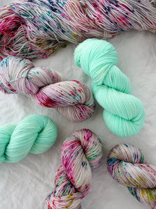 Optimist /// Pre - Order - Ruby and Roses Yarn - Hand Dyed Yarn