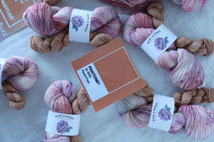 Peach Fuzz - Pantone 2024 /// Sock Set - Ruby and Roses Yarn - Hand Dyed Yarn
