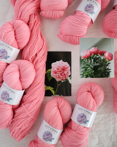 Peony - Ruby and Roses Yarn - Hand Dyed Yarn