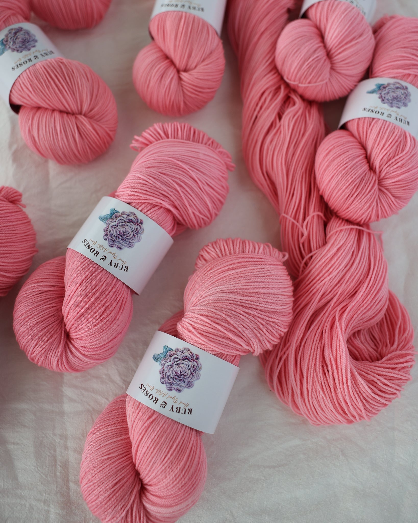 Peony - Ruby and Roses Yarn - Hand Dyed Yarn