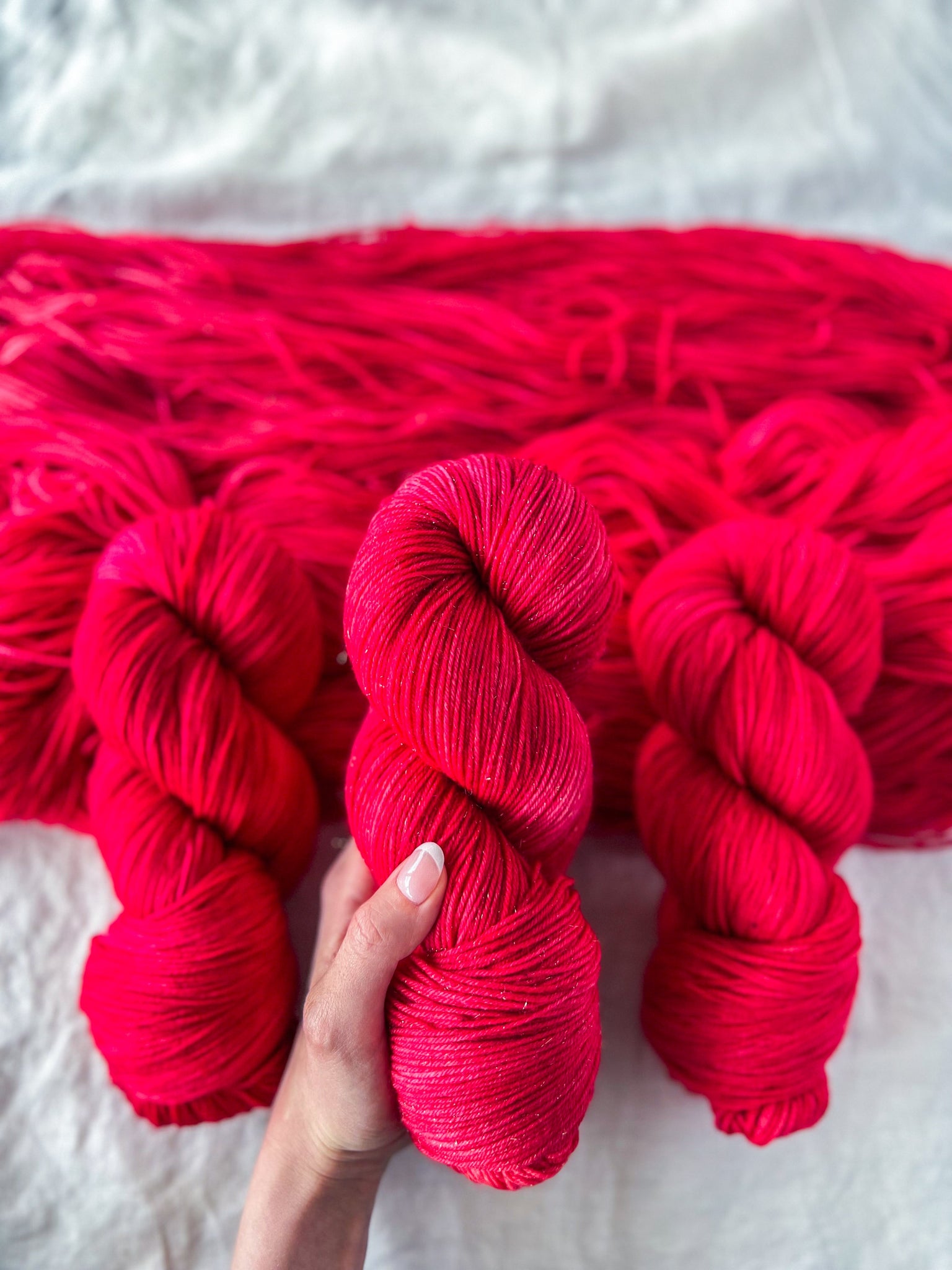 Poinsettia - Ruby and Roses Yarn - Hand Dyed Yarn