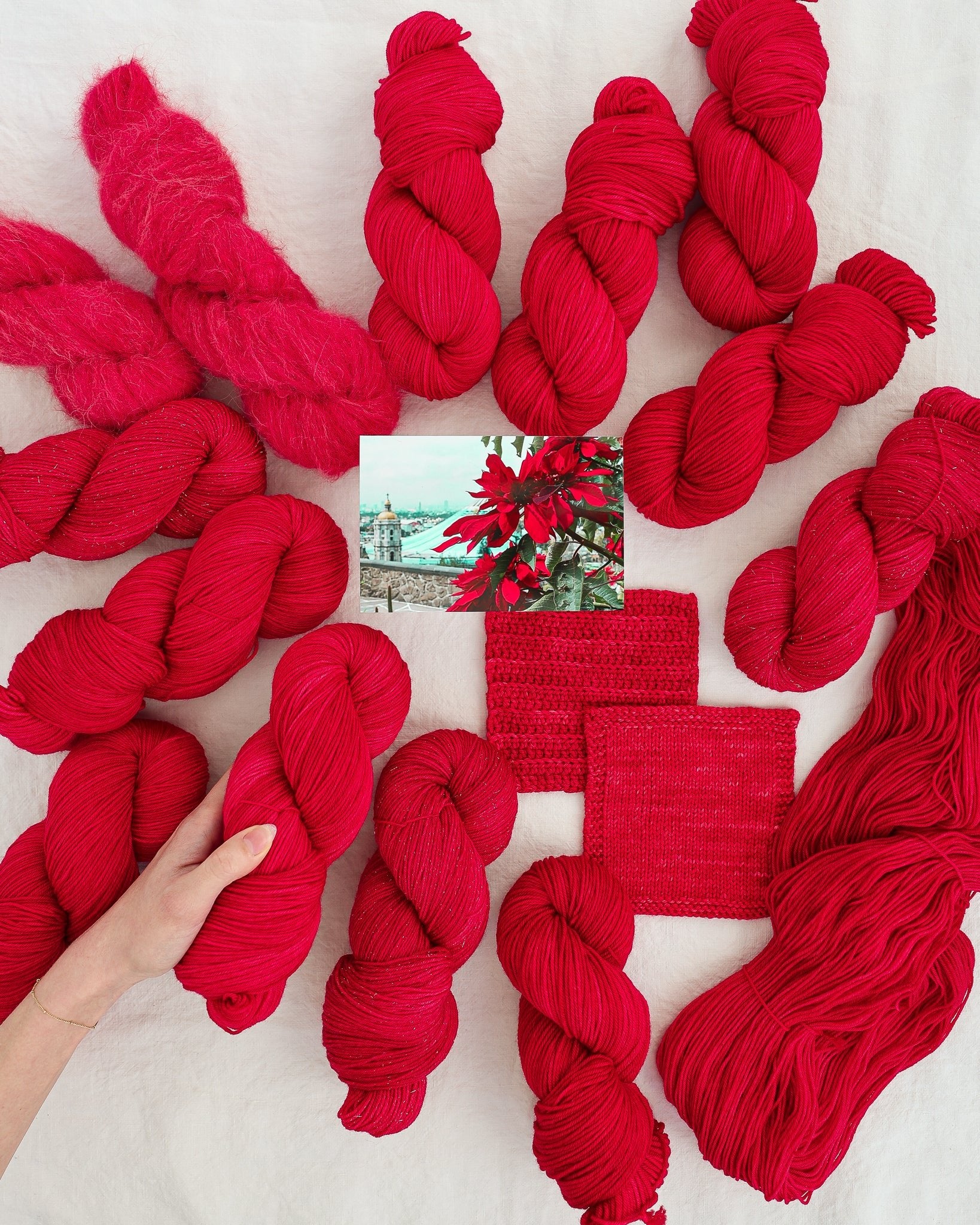 Poinsettia - Ruby and Roses Yarn - Hand Dyed Yarn