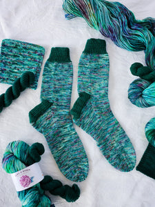 ready to travel - sock set - Ruby and Roses Yarn - Hand Dyed Yarn