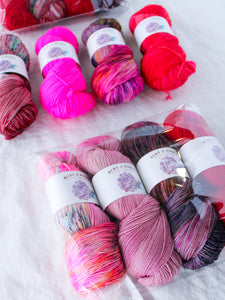 reds & pinks ❤️🩷 Mystery Pack - Ruby and Roses Yarn - Hand Dyed Yarn