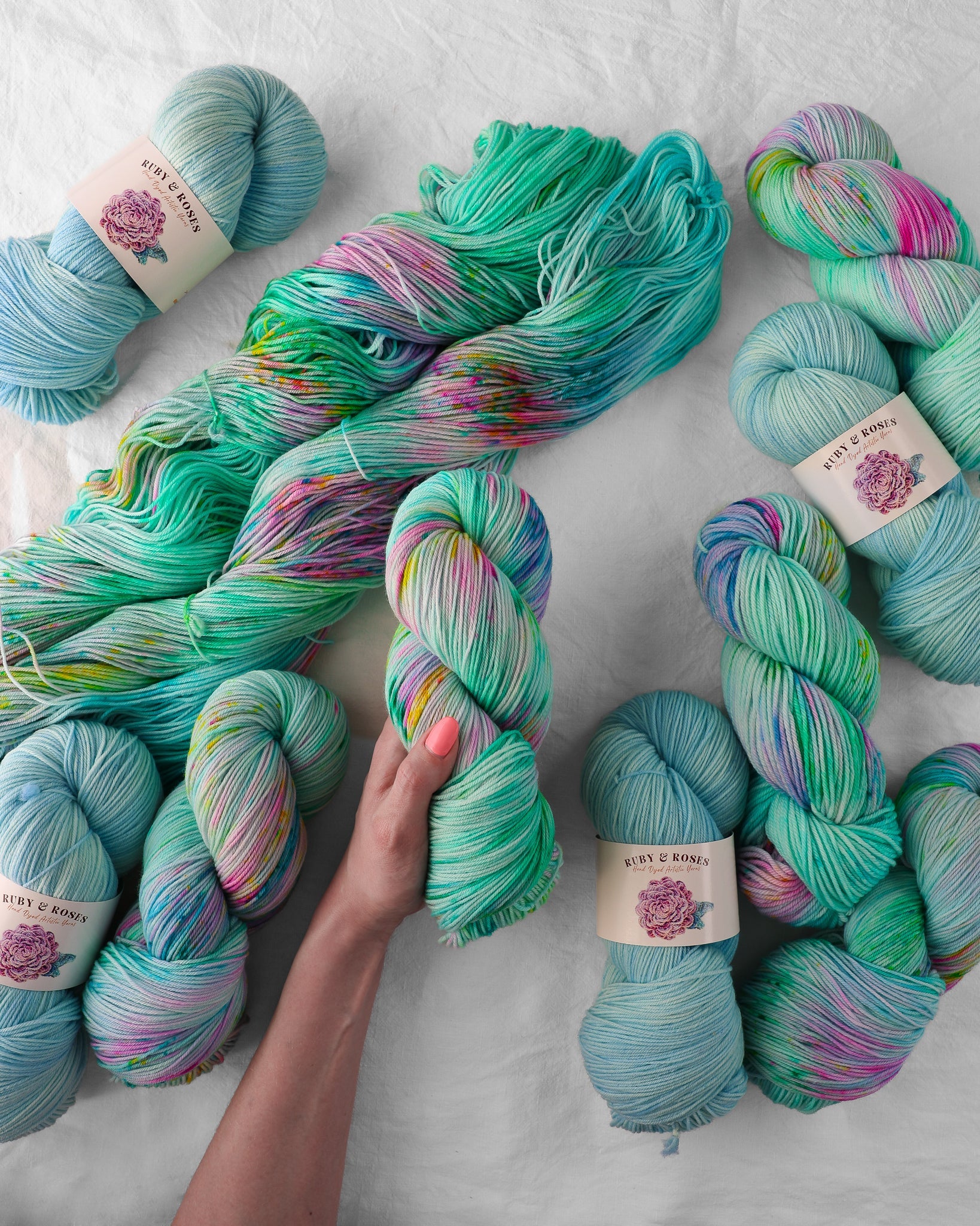 Ruby And Roses Hand Dyed Artistic Yarns - Ruby and Roses Yarn