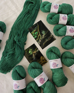 Rooted - Ruby and Roses Yarn - Hand Dyed Yarn