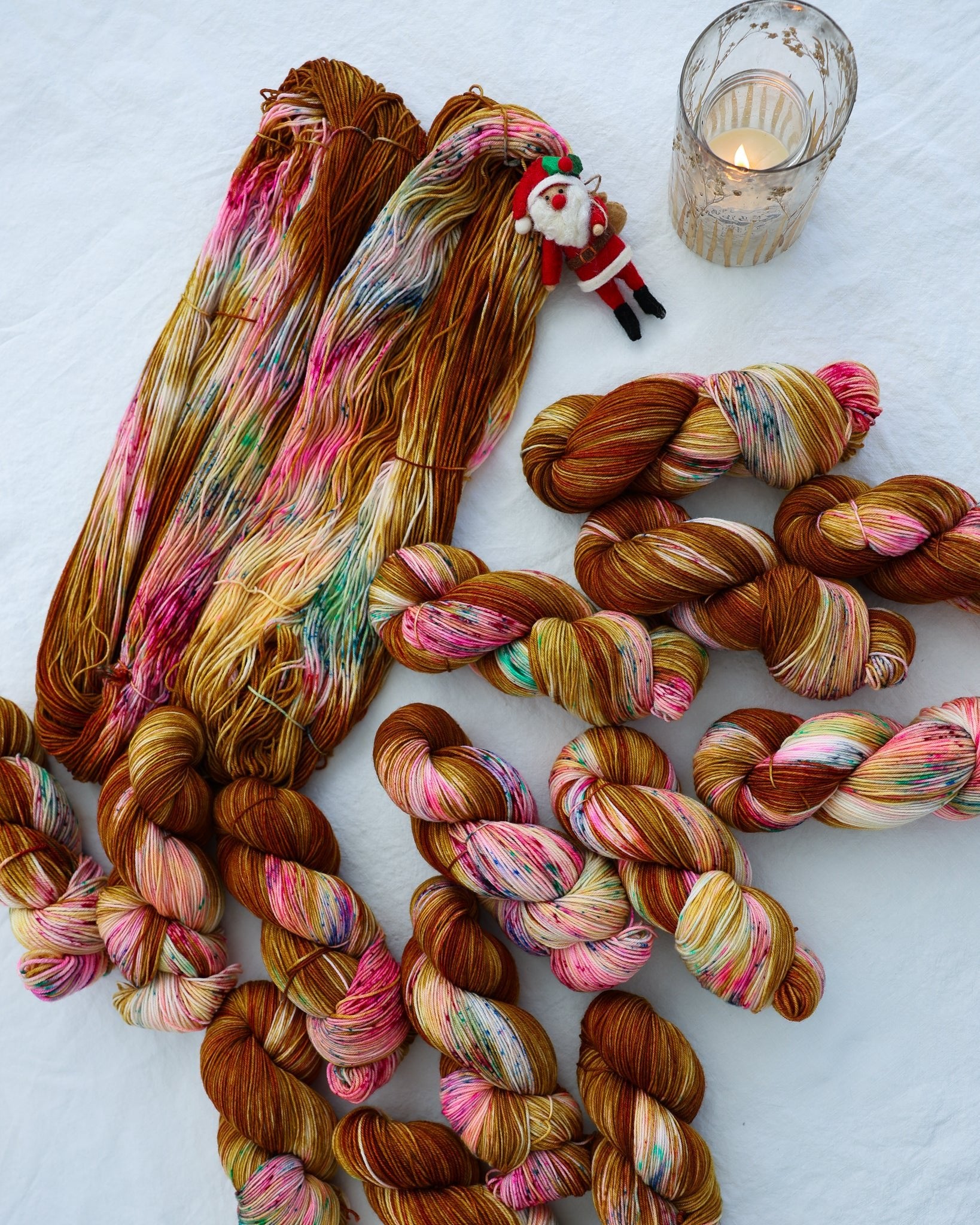 Sleigh Bells - Ruby and Roses Yarn - Hand Dyed Yarn