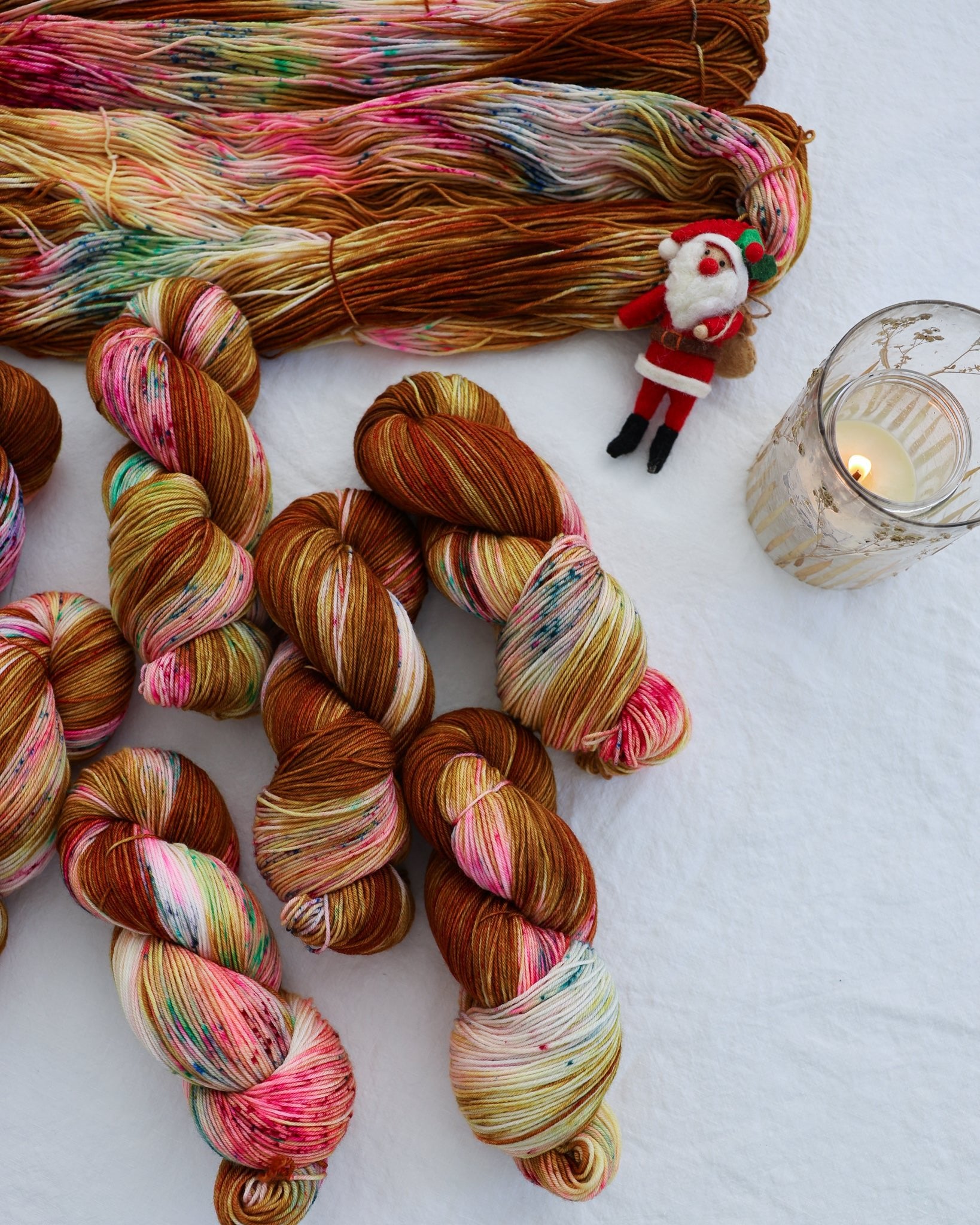 Sleigh Bells - Ruby and Roses Yarn - Hand Dyed Yarn