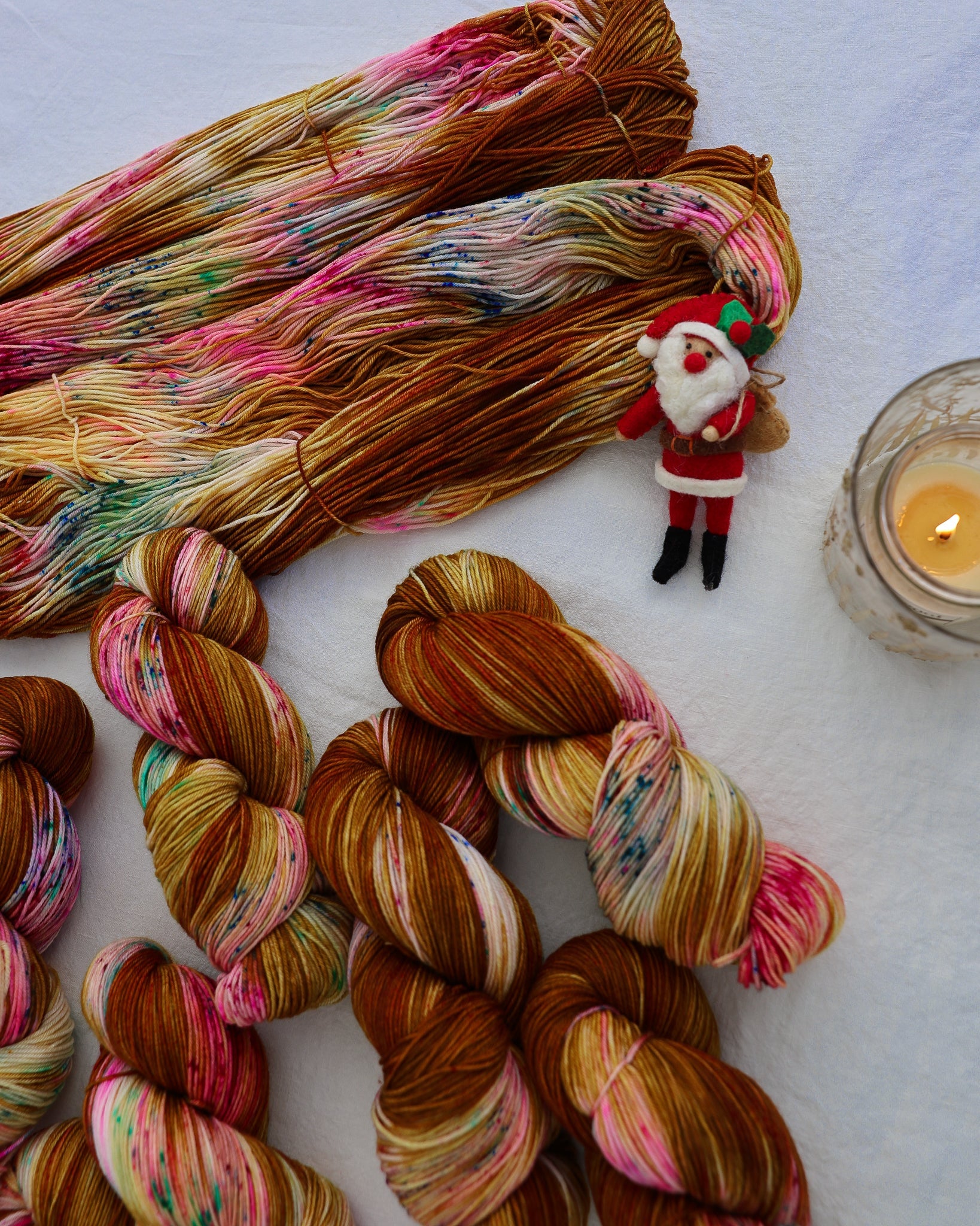 Sleigh Bells - Ruby and Roses Yarn - Hand Dyed Yarn