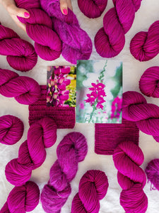 Snapdragon - Ruby and Roses Yarn - Hand Dyed Yarn