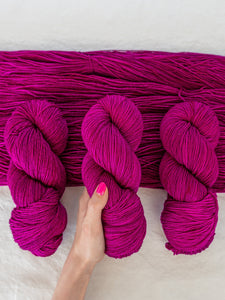 Snapdragon - Ruby and Roses Yarn - Hand Dyed Yarn