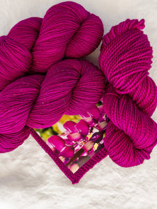 Snapdragon - Ruby and Roses Yarn - Hand Dyed Yarn