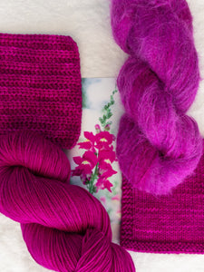 Snapdragon - Ruby and Roses Yarn - Hand Dyed Yarn