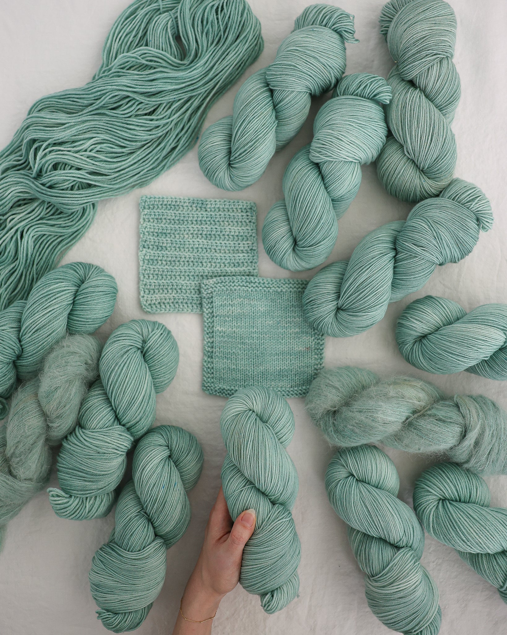 Snowdrift - Ruby and Roses Yarn - Hand Dyed Yarn